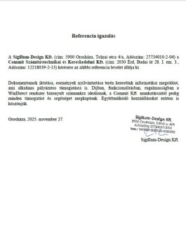 Sigillum-Design Kft ERP referencia